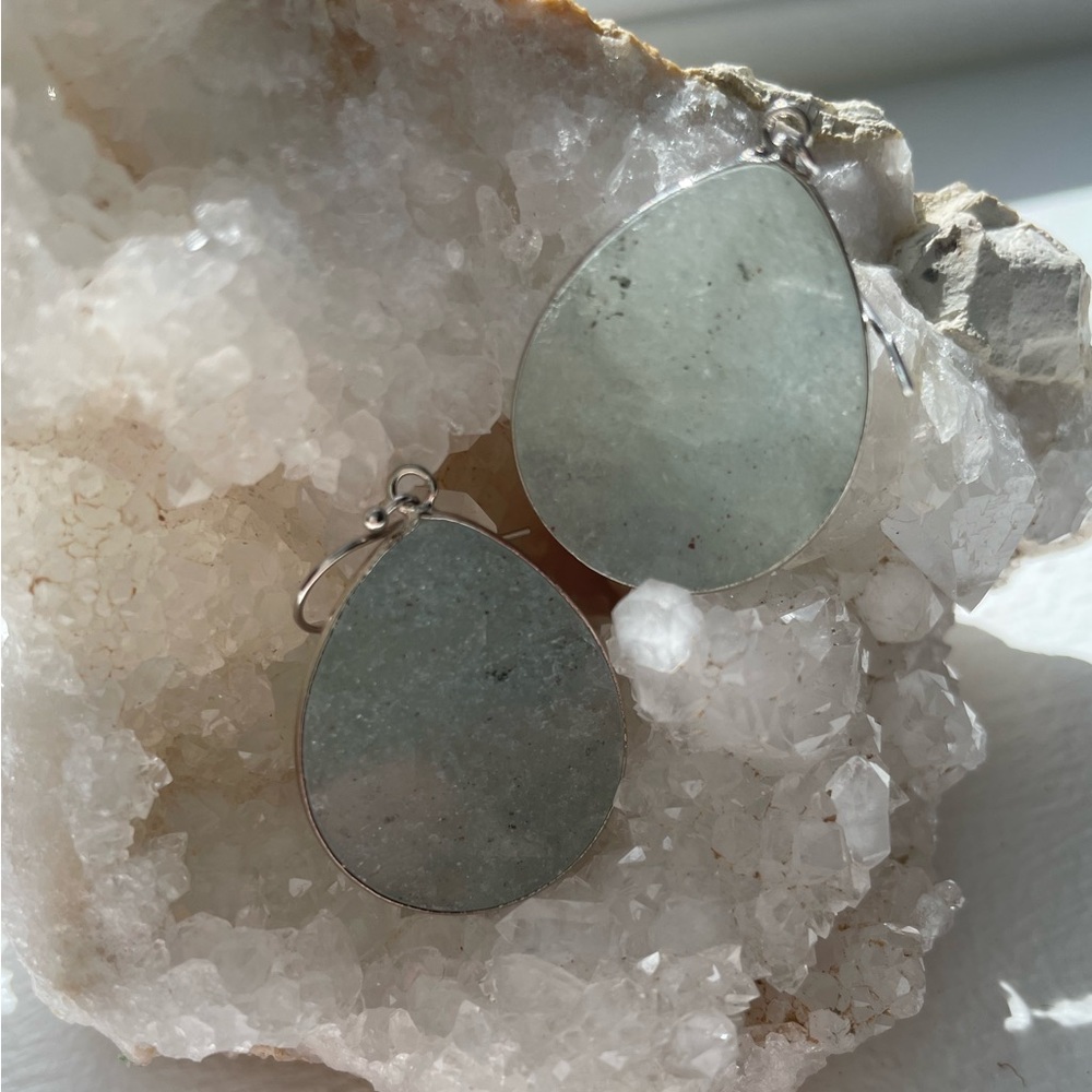 Elegant Silver Teardrop Earrings